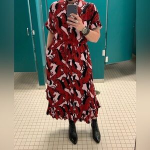 Anthropologie Cory Lynn Calter Horse Dress size Small